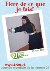 Affiche pour la journe mondiale de la trisomie 21