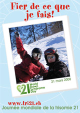 Affiche pour la journe mondiale de la trisomie 21