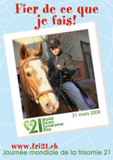 Affiche pour la journe mondiale de la trisomie 21