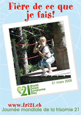 Affiche pour la journe mondiale de la trisomie 21