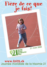 Affiche pour la journe mondiale de la trisomie 21