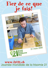 Affiche pour la journe mondiale de la trisomie 21