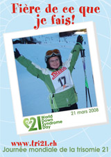 Affiche pour la journe mondiale de la trisomie 21