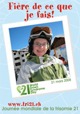 Affiche pour la journe mondiale de la trisomie 21