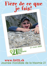 Affiche pour la journe mondiale de la trisomie 21