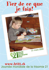Affiche pour la journe mondiale de la trisomie 21