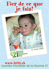 Affiche pour la journe mondiale de la trisomie 21