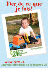 Affiche pour la journe mondiale de la trisomie 21