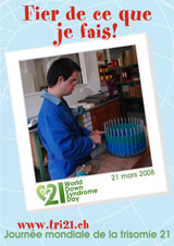 Affiche pour la journe mondiale de la trisomie 21