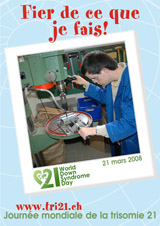 Affiche pour la journe mondiale de la trisomie 21