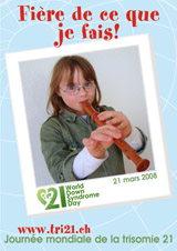 Affiche pour la journe mondiale de la trisomie 21