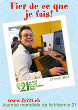 Affiche pour la journe mondiale de la trisomie 21