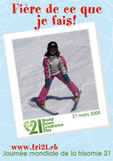 Affiche pour la journe mondiale de la trisomie 21
