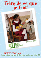 Affiche pour la journe mondiale de la trisomie 21
