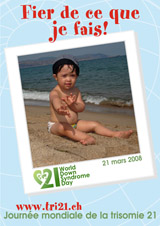 Affiche pour la journe mondiale de la trisomie 21