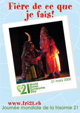 Affiche pour la journe mondiale de la trisomie 21
