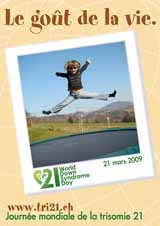 Affiche pour la journe mondiale de la trisomie 21