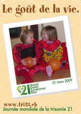 Affiche pour la journe mondiale de la trisomie 21