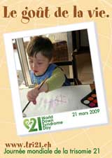 Affiche pour la journe mondiale de la trisomie 21