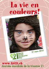 Affiche pour la journe mondiale de la trisomie 21