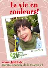 Affiche pour la journe mondiale de la trisomie 21