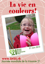 Affiche pour la journe mondiale de la trisomie 21