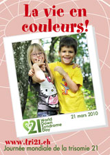 Affiche pour la journe mondiale de la trisomie 21