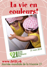 Affiche pour la journe mondiale de la trisomie 21