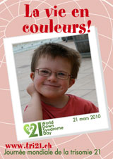 Affiche pour la journe mondiale de la trisomie 21