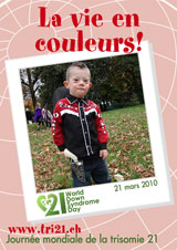 Affiche pour la journe mondiale de la trisomie 21