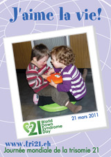 Affiche pour la journe mondiale de la trisomie 21