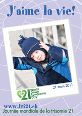 Affiche pour la journe mondiale de la trisomie 21