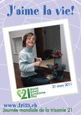 Affiche pour la journe mondiale de la trisomie 21