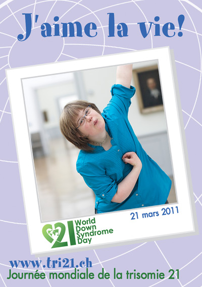 Affiche pour la journe mondiale de la trisomie 21