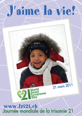 Affiche pour la journe mondiale de la trisomie 21
