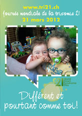Affiche pour la journe mondiale de la trisomie 21