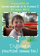 Affiche pour la journe mondiale de la trisomie 21