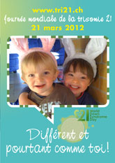 Affiche pour la journe mondiale de la trisomie 21