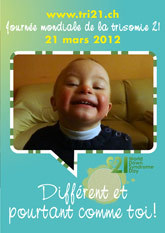 Affiche pour la journe mondiale de la trisomie 21