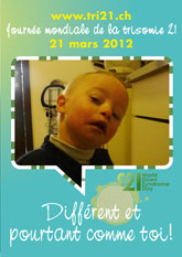 Affiche pour la journe mondiale de la trisomie 21