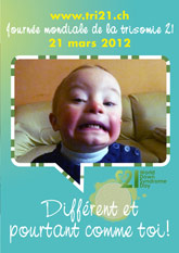 Affiche pour la journe mondiale de la trisomie 21