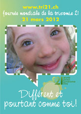 Affiche pour la journe mondiale de la trisomie 21