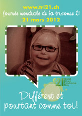 Affiche pour la journe mondiale de la trisomie 21