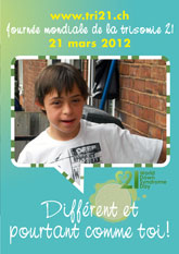 Affiche pour la journe mondiale de la trisomie 21