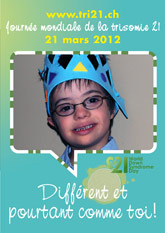 Affiche pour la journe mondiale de la trisomie 21
