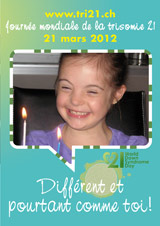 Affiche pour la journe mondiale de la trisomie 21