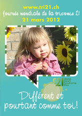 Affiche pour la journe mondiale de la trisomie 21