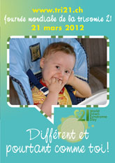 Affiche pour la journe mondiale de la trisomie 21