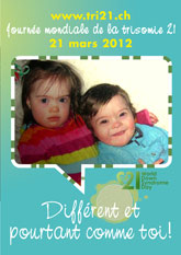 Affiche pour la journe mondiale de la trisomie 21