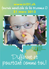 Affiche pour la journe mondiale de la trisomie 21